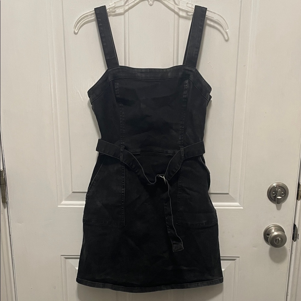 Hollister Black Mini Denim Dress